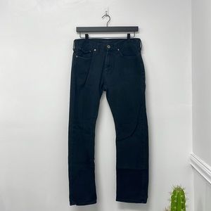 Black denim pants
